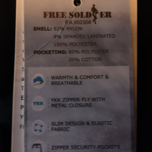 Free Soldier Women's Outdoor Fleece Lined Snow Ski Pants - Size 10 NWTs Black - Picture 4 of 10